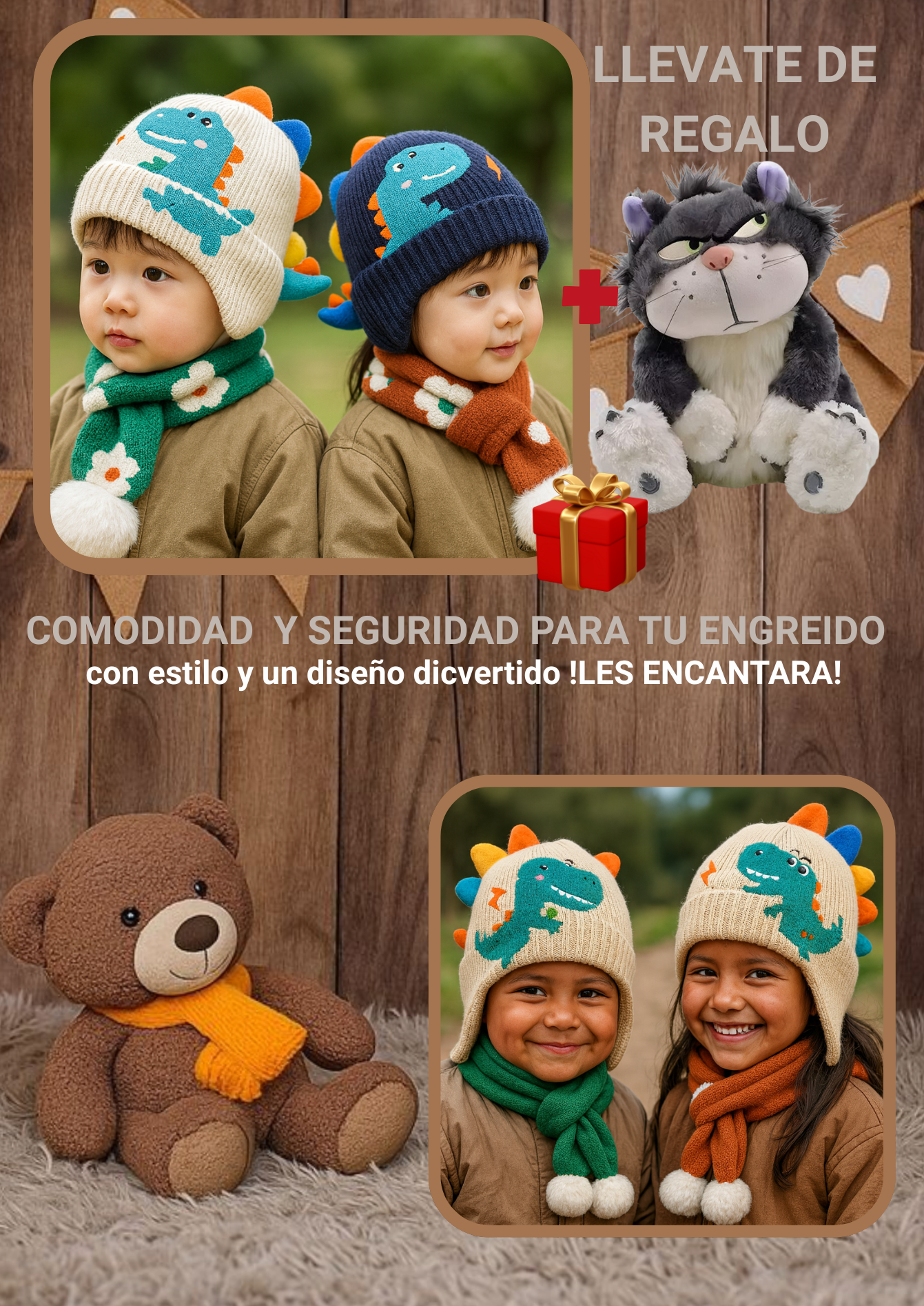 Dinochullo para niños GRATIS peluche de gato lucifer